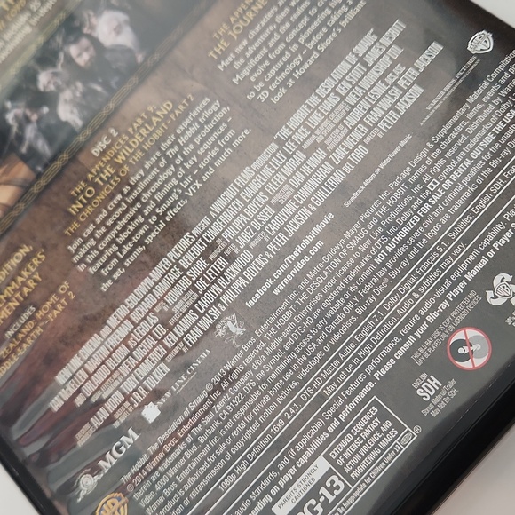 THE DESOLATION OF SMAUG Extended Edition 3 Blu Ray Set, MINT CONDITION - Picture 9 of 14